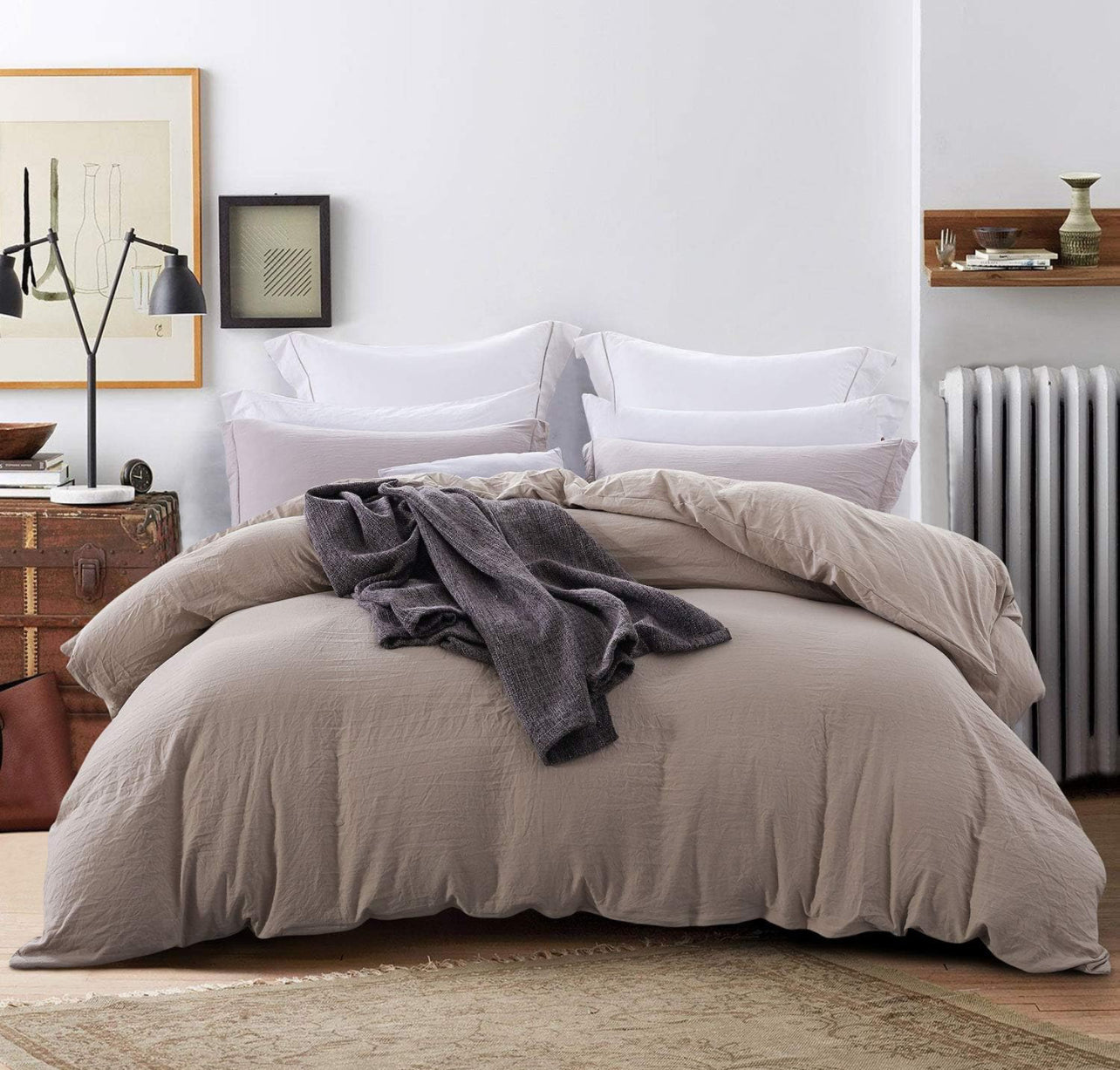 Cover duvet kaki