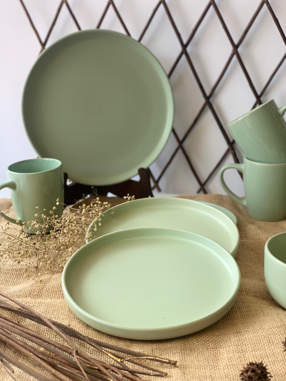 Vajilla verde