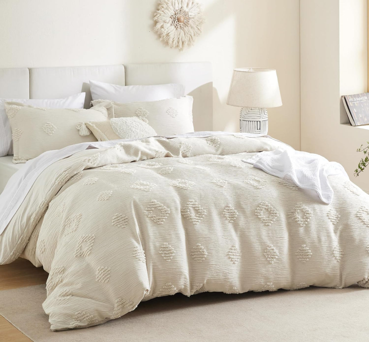 Cover duvet jacquard