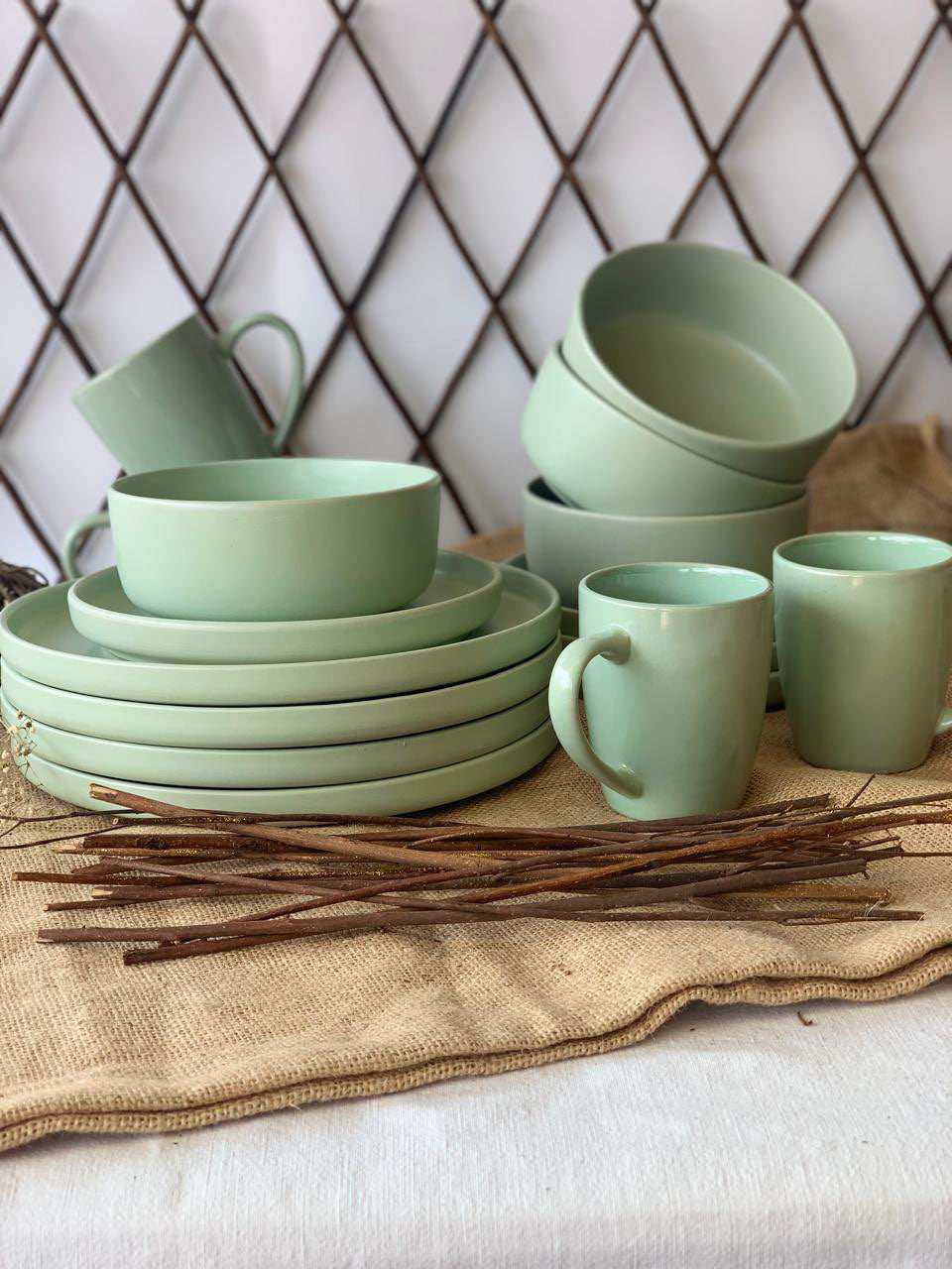 Vajilla verde