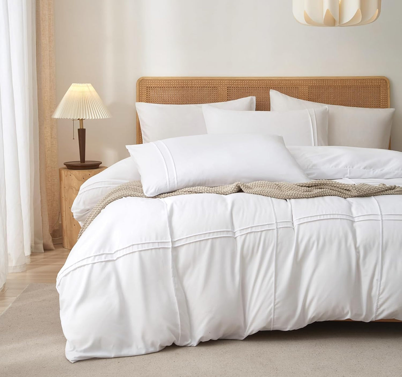 Cover blanco cuadros