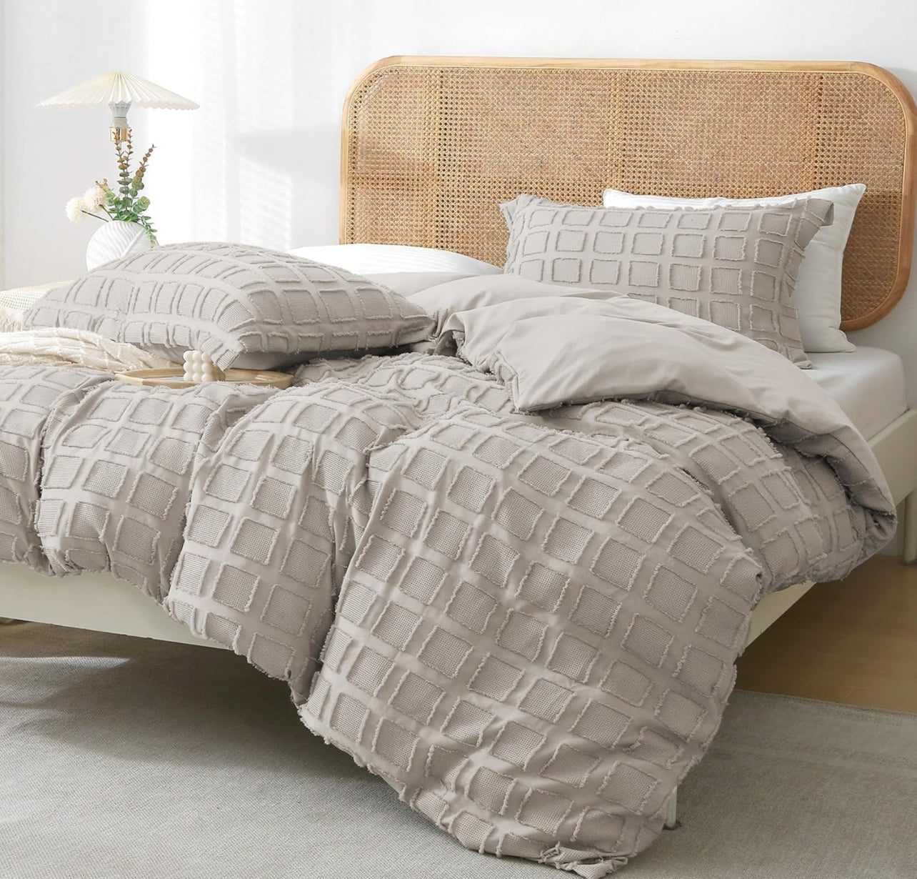 Cover duvet queen beige
