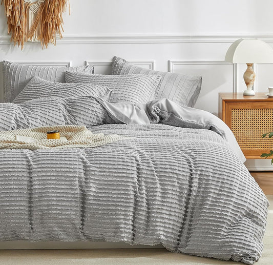 Cover duvet gris textura